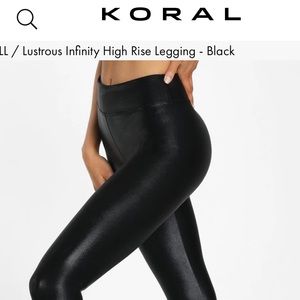 KORAL Lustrous Infinity High Rise Legging - Black Women's M